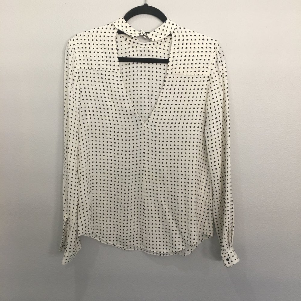 A.L.C. Cream With Black Irregular Dots, Collar Sn… - image 2